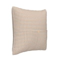 thumbnail image 2 of Bingfone Brown Gingham Linen Throw Pillow Covers Cushion Case Pocket Button Vintage Farmhouse Pillowcase for Sofa Couch Bed 18"x18", 2 of 9