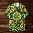 thumbnail image 5 of COSFO Button Up Shirts for Men Funny Short Sleeve St Patricks Day Tops Graphic Relaxed Fit Collared Mens Shirts, 5 of 8
