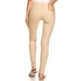 thumbnail image 3 of Women's Cotton Blend Full Length Jeggings Stretchy Skinny Pants Jeans Leggings, 3 of 3