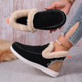 thumbnail image 2 of Women's Winter Boots Plush Lined - Orthopedic Arch Support Slip On Snow Booties, Warm Faux Fur Lining Anti-Slip Flat Shoes for Outdoor Walking, Casual Short Boots, 2 of 4