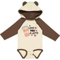 thumbnail image 3 of Inktastic I Love You a Latte with Coffee Cup Boys or Girls Long Sleeve Baby Bodysuit, 3 of 5