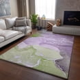 thumbnail image 6 of Addison Rugs Mayfield Washable Transitional Watercolors Purple Rectangle Rug, 3' x 5', 6 of 6