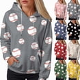 thumbnail image 2 of Towmus Women's Football Sequin Sweatshirt Graphic Hoodies Pullover Baseball Season Long Sleeve Tops with Pockets, 2 of 5