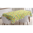 thumbnail image 1 of Ambesonne Pineapple Tablecloth Rectangular Table Cover, Hawaiian Fruits Art, 60"x90", Multicolor, 1 of 3