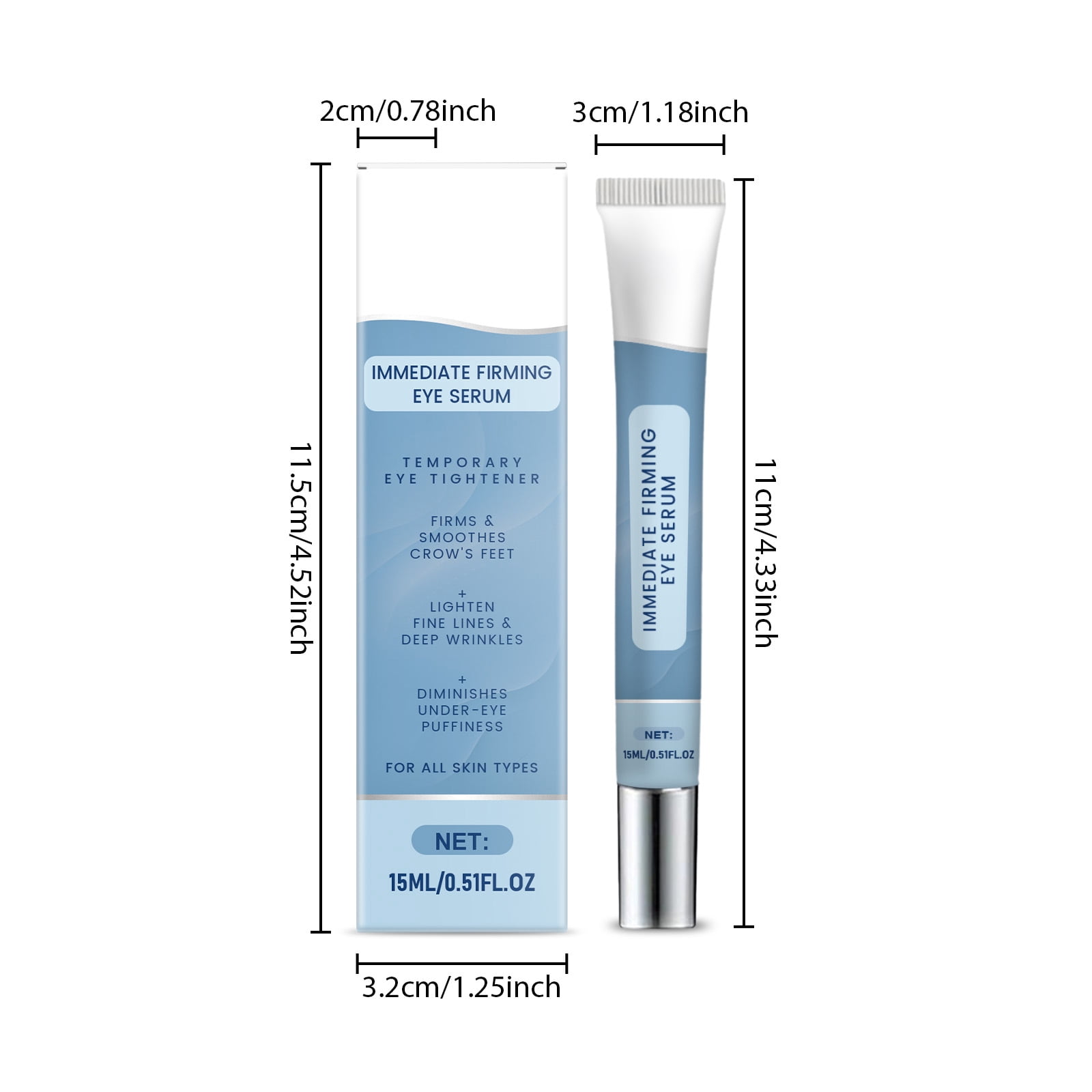 Alvantor Firming Eye Cream for Hydrating Care of Fine Lines and Dark Circles, 0.51 fl. oz