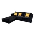 thumbnail image 1 of Sala Esquinera Aston 260x200 cm Terciopelo negro EL BAZAR STORE Aston Moderno Esquinera, 1 of 3