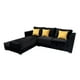 thumbnail image 1 of Sala Esquinera Aston 260x200 cm Terciopelo negro EL BAZAR STORE Aston Moderno Esquinera, 1 of 3