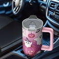 thumbnail image 5 of Halloween Tumbler, Skull Pumpkin Cup 30oz with Handle and Straw Lid, Insulated Gift Travel Mug for Hot Cold Drinks, 5 of 5