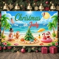 thumbnail image 6 of Colorful Design Christmas in July Beach Theme Summer Holiday Banner for Tropical Celebration Outdoor Party Festive Gathering, 6 of 7