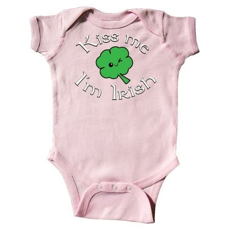 

Inktastic Kiss Me I m Irish Gift Baby Boy or Baby Girl Bodysuit