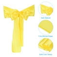thumbnail image 4 of Uxcell Chair Sashes Ties Chair Bows Ribbon Decorative Sashes Yellow 20, 4 of 5