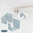 thumbnail image 4 of 4Pcs Blinds Center Support Bracket Low Profile for Window Cordless Blinds Faux and Wood Horizontal Blinds, 4 of 6