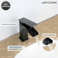thumbnail image 6 of Dyconn Faucet VS1H28A-BLK Beck Single-Handle Waterfall Vessel Bathroom Faucet, Black, 6 of 9
