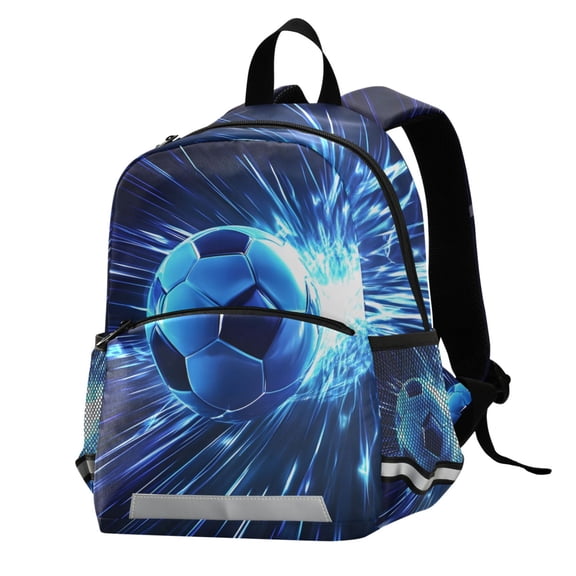 ALAZA Soccer Ball Kids School Backpack Elementary Student Bookbag for Boys Girls
