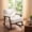 White, variant on OMNIBERG Nursery Rocking Chair Upholstered Accent Rocking Chairs with Wood Frame, Glider Rocker Armchair with Wide Padded Seat for Living Room, Bedroom, White