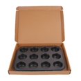thumbnail image 3 of Capacidad para moldes para muffins de acero al carbono antiadherentes, 12 tazas, gris, Navidad, cumpleaños, 3 of 4