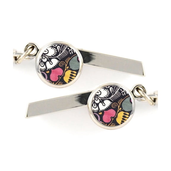 Art Deco Safety Whistle Keychain