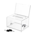 thumbnail image 3 of Abbracc Business Card Collection Box Acrylic Ballot Box for Charity Desktop Business Transparent, 3 of 9