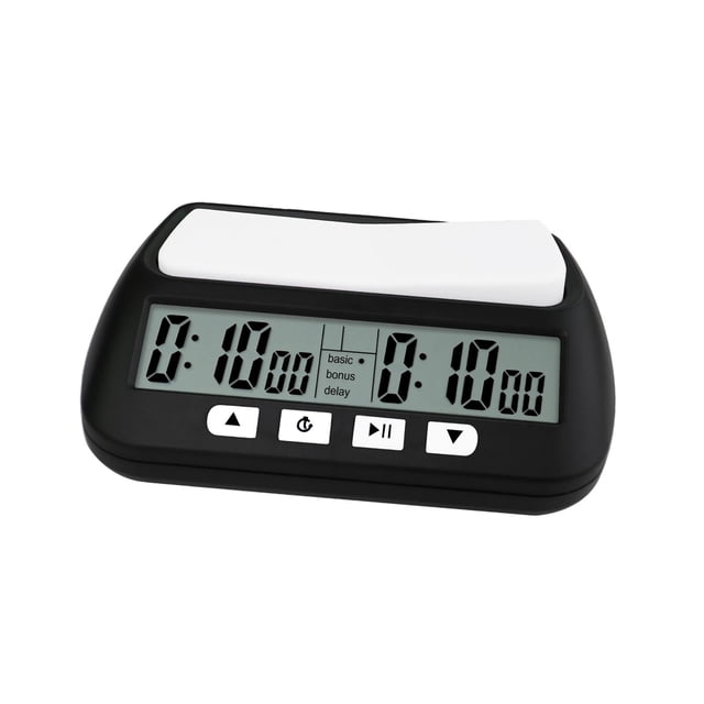 KLKCMS Digital Chess Clock for International Chess Parties Chess Game Chess Accessory Black
