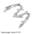 thumbnail image 3 of Unique Bargains Three-Layer Butterfly Adjustable Waist Belt Silver Tone 1 Pc, 3 of 6