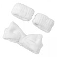 thumbnail image 1 of 6xWristband Spa Diegar Banda para el cabello de tela suave de tela suave para la cabeza de diadema de maquillaje para maquillaje para el cuidado 4 piezas, 1 of 8
