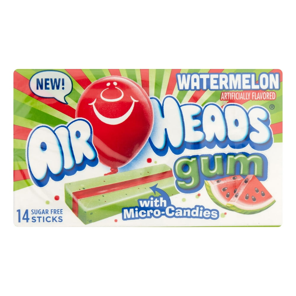 AIRHEADS GUM 14pc WALLET WATERMELON