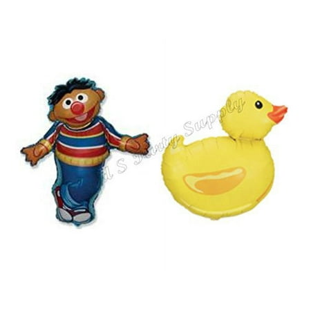 ERNIE & RUBBER DUCKY Sesame Street BIRTHDAY BALLOON KIT decorations
