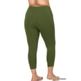 thumbnail image 4 of Zenana Women & Plus Premium Cotton Mid-High Waist Capri Leggings, 4 of 4