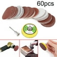 thumbnail image 3 of BTOER 60Pcs 2in Sanding Discs +50mm Hook &Loop Sandpaper Backing Pad 100-2000grit, 3 of 7