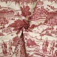 thumbnail image 5 of Beau Toile Red Pinch Pleat Drapery Panel - Pair 40"x108", 5 of 5