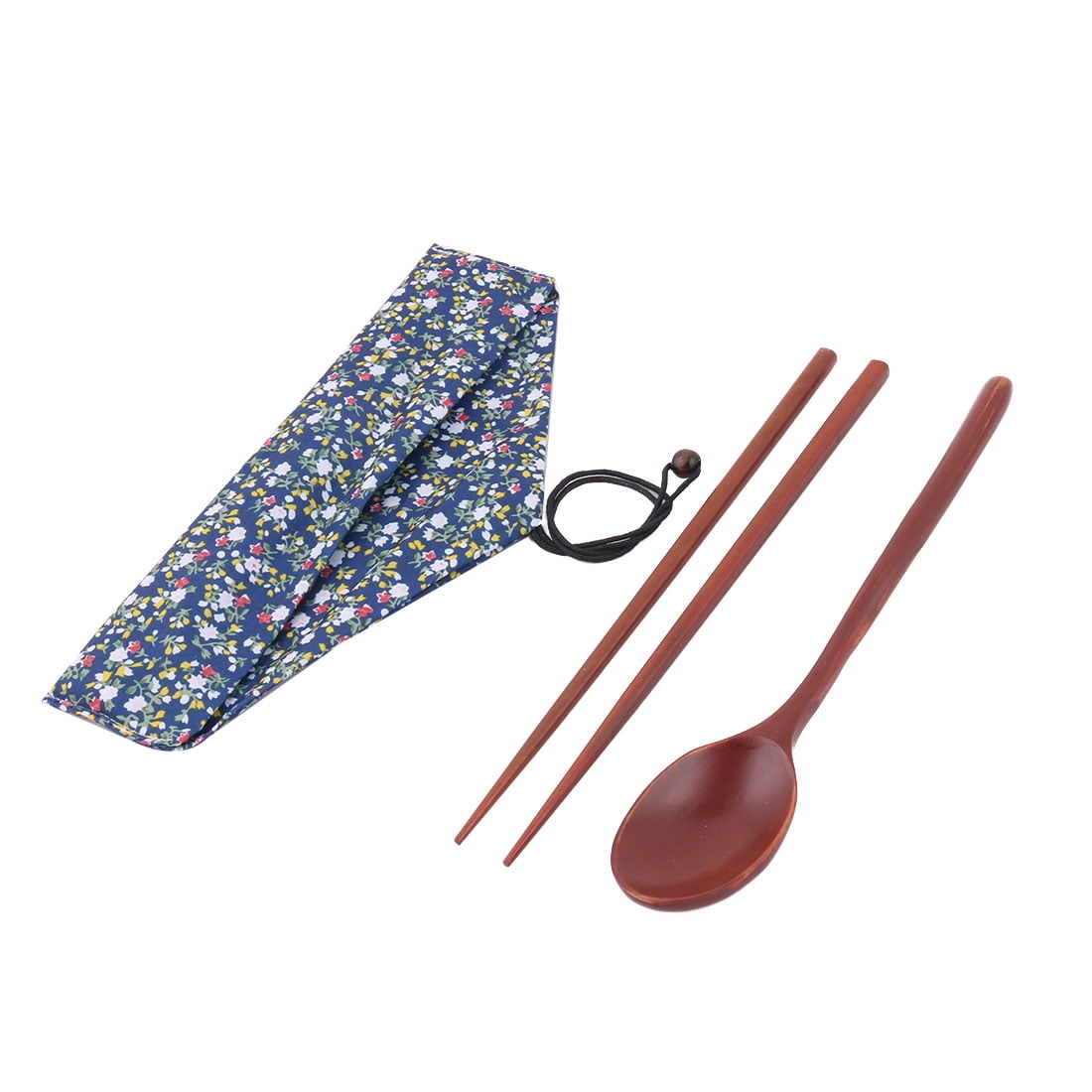 Kitchen Flower Pattern Spoon And Chopstick Set Stainless Steel