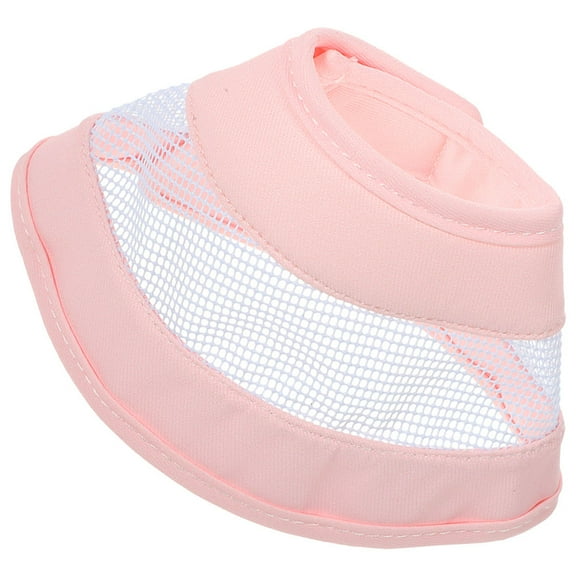 OUNONA Soft Pink Cat Cone Collar PVC Anti-Bite Postoperative Pet Recovery