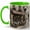 Green, variant on Paris Tea Salon 11oz Ceramic Mug, French Tea Room Coffee Cup, Vintage Cafe Street Gift
