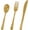 Gold, variant on 75 Pack Red Clear Plastic Cutlery Heavy Duty Clear Red Plastic Knives Forks and Spoons Disposable Silverware Set for 25 Guest Birthday Baby Shower Christmas Party Utensil Set
