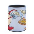 thumbnail image 3 of El Show de Ren y Stimpy-theme Cylinder Pen Holder Pencil Organizer with Flannel Lining PVC Leather Material Cardboard Base for study work 10*8CM, 3 of 6