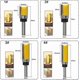 thumbnail image 1 of 4pcs 8mm Shank Trim Pattern Router Bits Set Template Trim Router Bits Flush Finish Pattern Router Woodworking Milling Cutter Tool 20mm, 25mm, 38mm, 50, 1 of 4