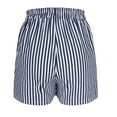 thumbnail image 2 of Plebaso Summer Womens Shorts Striped Elastic Waist Casual Shorts Wide Leg Loose Pocket Shorts for Women, 2 of 6