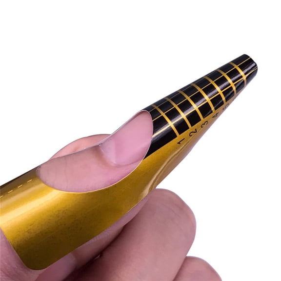 Gel Nail Forms 50Pcs French Tip Extension Tool for DIY Acrylic Art Manicure Stickers Kit