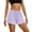 Purple, variant on Flowy Athletic Shorts for Women 2 in 1 Elastic Waist Workout Exercise Running Yoga Gym Shorts with Pockets