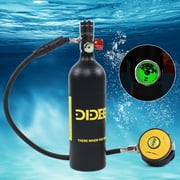 Aiqidi Portable Mini Scuba Cylinder Diving Kit 1L DIDEEP Diving Tank Equipment Underwater Breath Oxygen Tank Pump 3000PSI 15-20Min