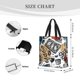 thumbnail image 3 of Fotbe French Food Bolsa Tote con Estampado para Mujer, Bolsos con Cremallera, Bolsa de Hombro Casual de Gran Capacidad con Bolsillos Internos, 3 of 7