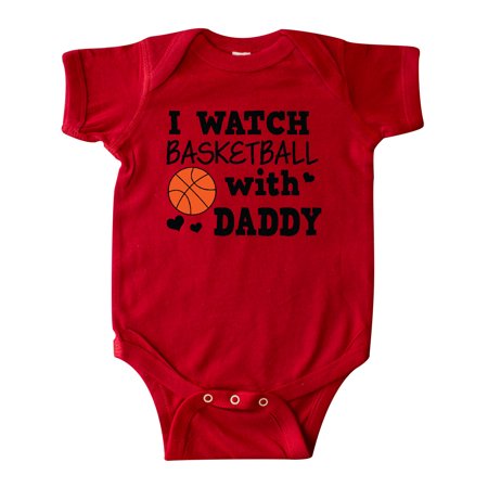 

Inktastic I Watch Basketball with Daddy Gift Baby Boy Bodysuit