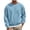 Light Blue, variant on hoksml Men s Crew Neck Sweatshirt Cropped Loose Drop Shoulder Elastic Waist for Casual Daily Work Outdoor Comfort