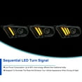 thumbnail image 6 of Spec-D Tuning Projector Black Headlights Hi-Tech Look Sequential LED Compatible with 2010-2014 Ford Mustang, Left + Right Pair Headlamps Assembly, 6 of 8