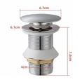 thumbnail image 2 of Desagüe de construcción de latón macizo para lugares comerciales, desagüe de fregadero de acabado cromado pulido de cobre resistente con fácil instalación, se adapta a la mayoría de los fregaderos, 2 of 3