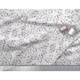 thumbnail image 3 of Soimoi White Cotton Duck Fabric Leaves & Floral Artistic Printed Fabric 1 Yard 56 Inch Wide, 3 of 3