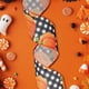thumbnail image 4 of Decoración con cinta de Halloween: Cinta de lino sintético con estampado de calabaza y hoja de arce para manualidades navideñas, 4 of 6