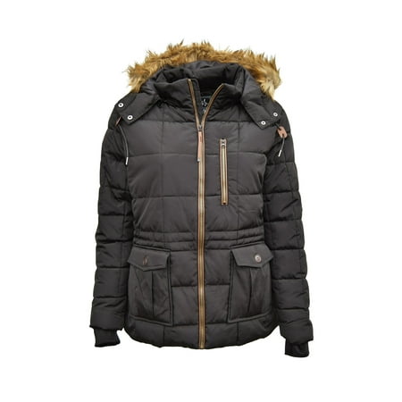 Quilted Down Parka - Pulse Womens Plus Size Extended Arrow Down Alt Quilted Parka Anorak Coat 1X-6X