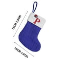thumbnail image 3 of Christmas Stockings with Initials Pink Blue White Large Soft Embroidered Knit Christmas Stocking with Red Letter Hanging Velvet Stocking Gift Bag for Christmas Family Fireplace Party Decor, 3 of 6