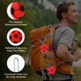 thumbnail image 3 of Uxcell Reflective Keychain Tags, Reflective Football Pendant Waterproof Safety Reflector for Backpack Handbag Red, 3 of 7
